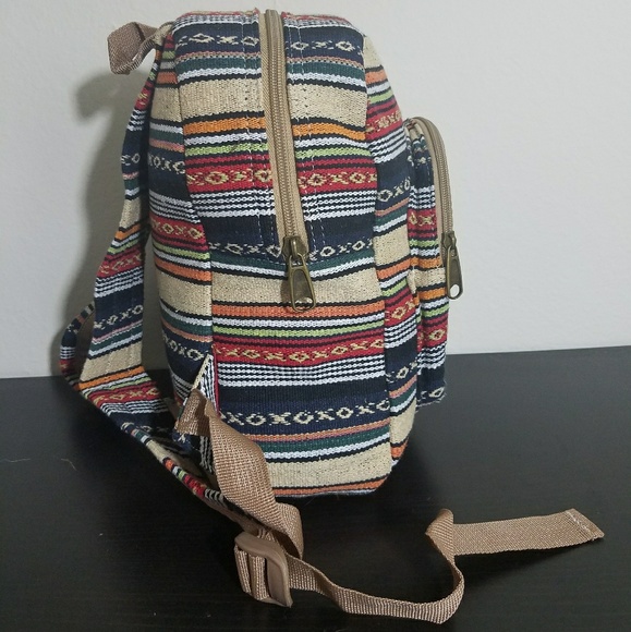 MOVING SALE FINAL PRICE Brand new bohemian handmade mini backpack - Picture 2 of 5